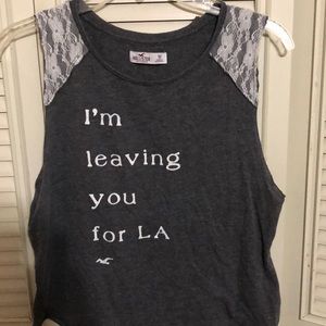 Hollister gray tank top